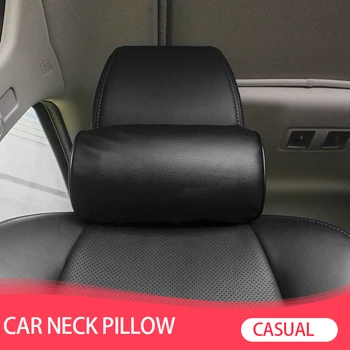 1 Ks Car Styling Seat Krk Polštář Ochranu PU Auto Podhlavník Podpora Zbytek Cestování Autem Pohodlí Opěrku hlavy Krční Polštář