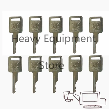 (10 klíč) Bobcat Skid Steer Pre-Cut D250 Klíče Zapalování Case Farmall A Další 6693241