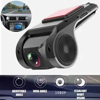 1080P 140° Dash Cam Skrývá Auto DVR Camera Recorder Senzor Video Auto Rekordér Dash Kamery