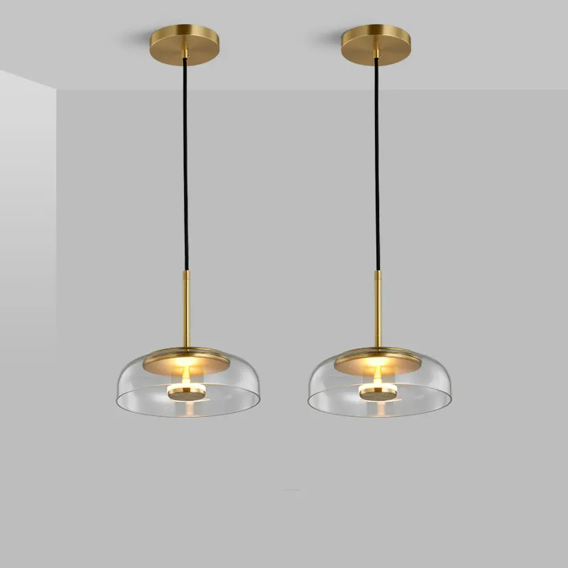 Moderní Osvětlení Závěsná Svítidla LED Svítidla Závěsné svítidlo Jídelna Dekorace Krytý Kuchyňské Skleněné Svítidlo v Minimalistickém Obrázek 2