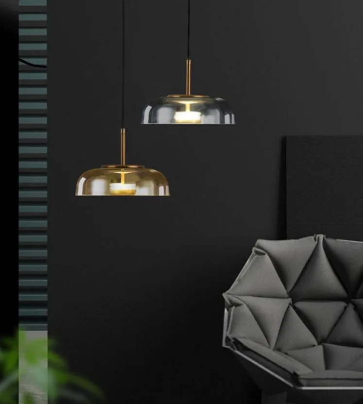 Moderní Osvětlení Závěsná Svítidla LED Svítidla Závěsné svítidlo Jídelna Dekorace Krytý Kuchyňské Skleněné Svítidlo v Minimalistickém Obrázek 5