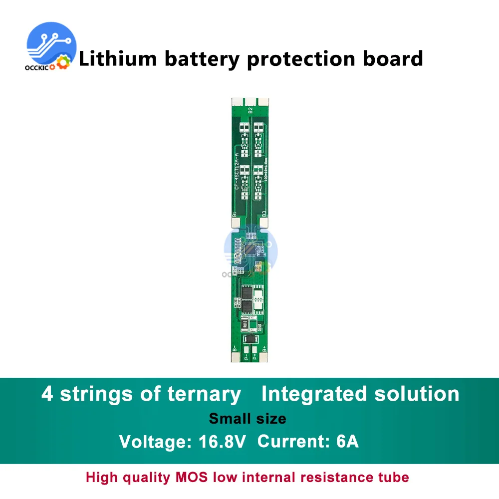 4S 16,8 V 6A Li-ion Lithium Baterie Rady pro Ochranu Modulu Ternární Stejný Port PCB BMS Lithium Baterie Modul bez Vyvážený Obrázek 2