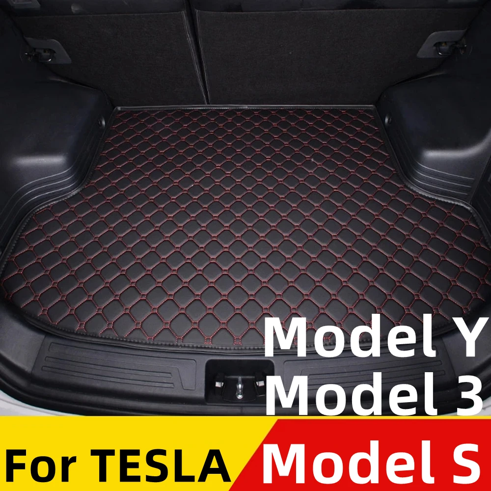 Kufru auta Mat Pro Tesla Model Y Model 3 Model S Vodotěsný Kryt Zadních Nákladových Koberec Pad AUTO Díly Ocas Doplňky do zavazadlového prostoru Obrázek 0
