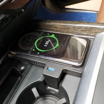 15W Auto QI bezdrátová nabíječka nabíječka rychlé nabíjení nabíjení držák pro BMW X5 F15 X6 F16 X5M F85 X6M F86 2012-2018