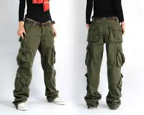 Nové Příjezdu Cargo Kalhoty, Dámské Hip Hop Volné Džíny, Pytlovité Kalhoty Pro Ženy SHIERXI Obrázek 4
