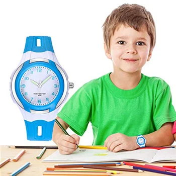 2022 Módní Kulatý Ciferník Želé Dítě Chlapec Dívka Student 30M Vodotěsné Náramkové Quartz Náramkové hodinky Dárek Děti Hodinky Relogio Infantil