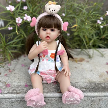 22 Palcový Ručně vyráběné Realistické Krásné Reborn Panenka bonecas infantil meninas bebês renascidos Roztomilý Novorozence Panenky