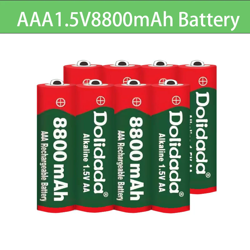 AAA 8800mAh dobíjecí baterie AAA 1,5 V 8800mAh Dobíjecí Nové Alcalinas drummey +1ks 4-cell baterie nabíječka Obrázek 2
