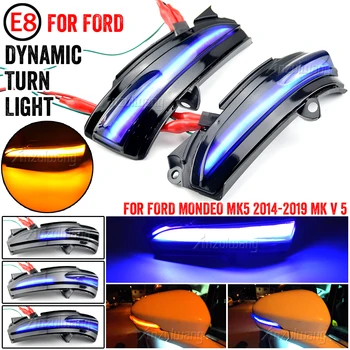 2KS Pro Ford Mondeo MK5 2014-2019 MK V 5 LED Boční Křídlo Dynamický směrová Světla Zpětné Zrcátko Kontrolka