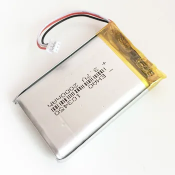 3.7 V 2000mAh Lithium Polymer Li-Po Dobíjecí Baterie 103450 JST 1,25 mm 3Pin konektor Pro DVD PAD fotoaparát, GPS, Reproduktor, laptop