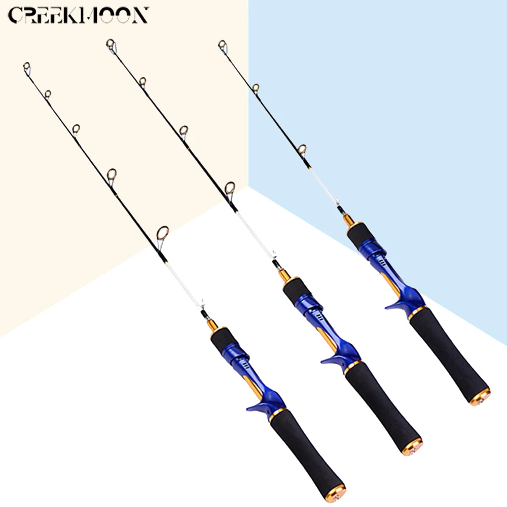 60/70cm Ultralight Prut 2 Sekce Casting Zimní Ice Rod Set Spinning Tyč Krátká FRP Pól Cestovní Pruty Rybářské Náčiní Obrázek 0