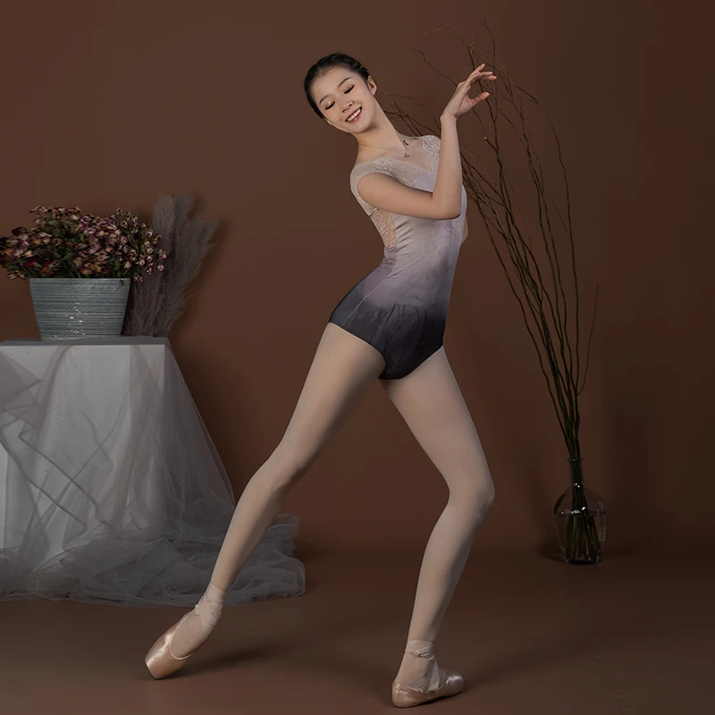 Baletní Trikot Pro Ženy je Cvičení Šaty Sexy V-Neck Krajky Gymnastika Trikot pro Dospělé Balerína Kostýmy Obrázek 2