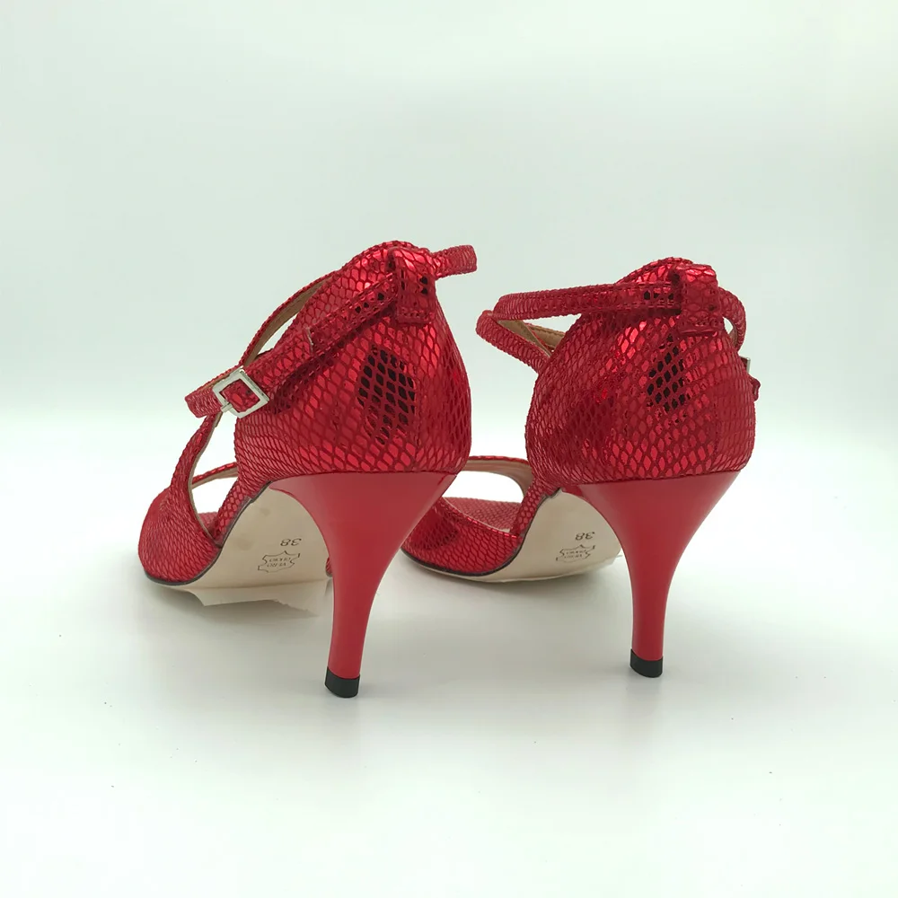 Sexy NOVÝ Argentina Tango Taneční Boty Svatební Boty Strana Boty pro ženy Flamenco boty kůže podešev T6291RSL nízký podpatek Obrázek 1