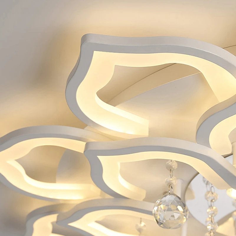 Moderní Křišťálový Lustr Stropní svítidla Pro Obývací Pokoj Lampy Ložnice, Kuchyně Lesk Vnitřní Osvětlení LED Svítidla Světla Obrázek 5