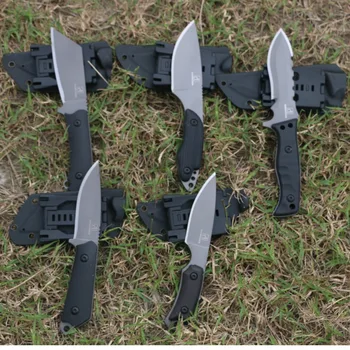 5 PIC Nové Pevnou Čepelí, Nůž Venkovní Taktický Nůž Přežití Camping Nástroje Kolekce Lovecké Nože S Dováženými K pouzdro
