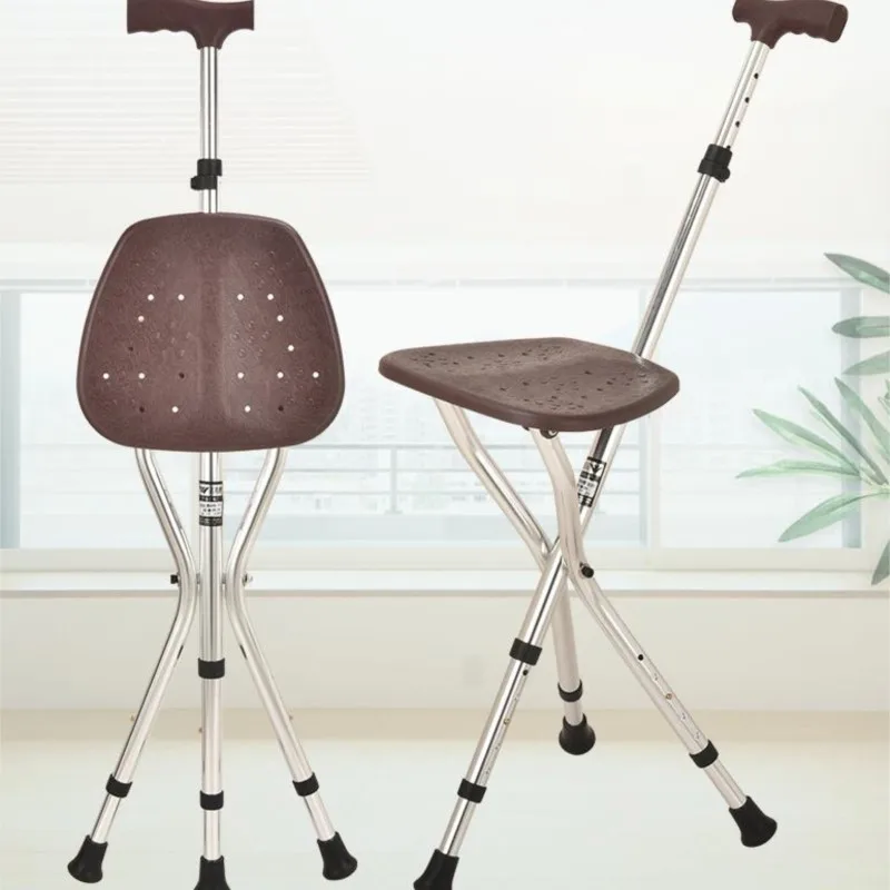 vysoce kvalitní Stick hliníkové slitiny skládací stolička typu multi-funkce stativy třtiny židle třtiny linka Pomoci zařízení hot prodej Obrázek 0