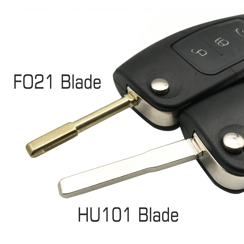 Vzdálené klíče Fob shell Pro Ford S-Max, C-max, Focus, fiesta, galaxy Mondeo ka 3 Tlačítka Flip Skládací Auto Prázdné klíč pouzdro Obrázek 2
