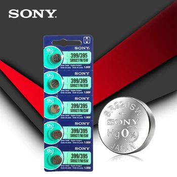 5pc Sony 100% Originální 395 SR927SW 399 SR927W LR927 AG7 1.55 V, Hodinky Baterie SR927SW 395 Tlačítko Coin Cell MADE IN JAPAN