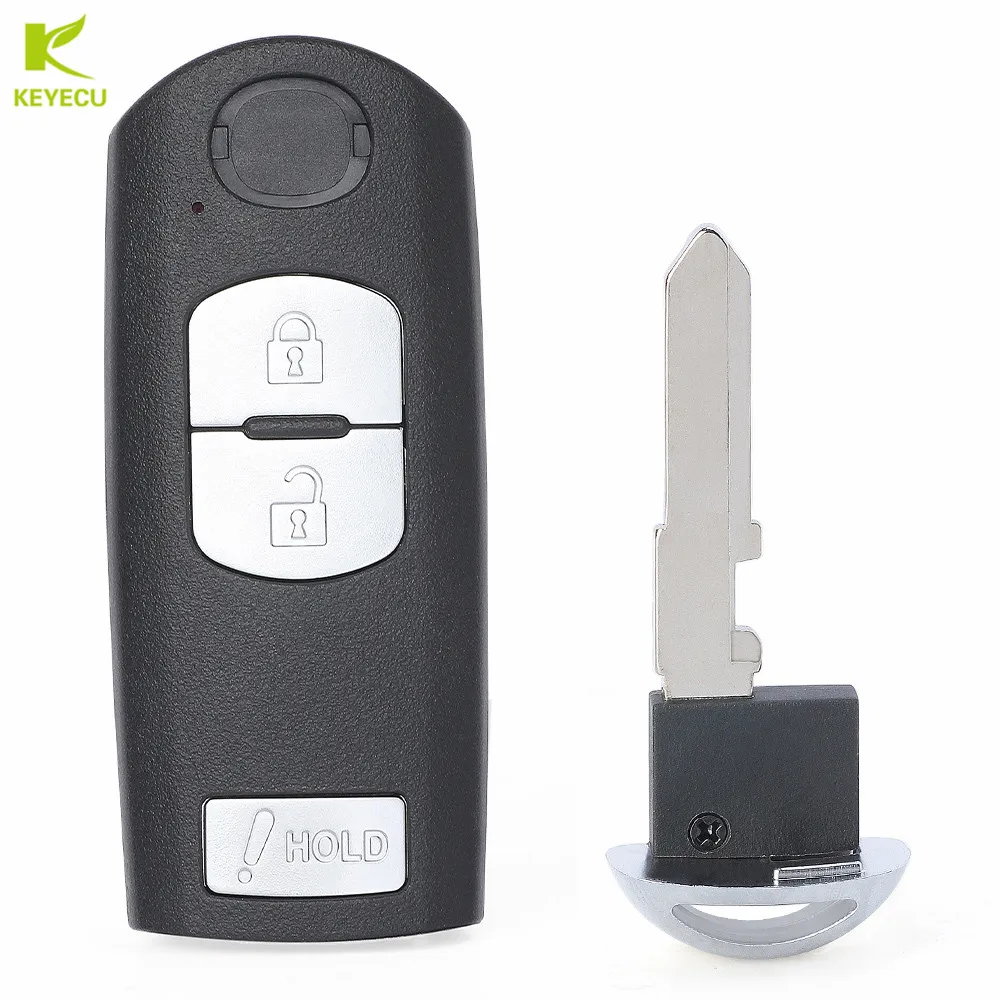 KEYECU Výměna 2+1 Tlačítka Smart Remote Klíč FSK 315MHz ID49 pro Mazda 3 na období 2014-2018, CX3 2016-2018, CX5 2013-2018 WAZSKE13D01 Obrázek 2