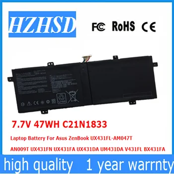 7.7 47WH C21N1833 Laptop Baterie Pro Asus ZenBook UX431FL-AM047T AN009T UX431FN