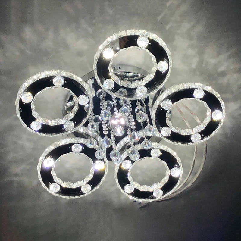 Moderní LED Křišťálové Stropní Světla Dálkové Obývací Pokoj Luminaria Teto Cristal Lustry, Lampy Pro Domácí Dekoraci, doprava Zdarma Obrázek 1