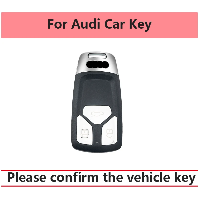 Módní TPU Auto Dálkové Klíč Pouzdro Shell Fob Pro Audi A4 B9 A5 A6 8S 8W Q5 Q7 4M S4 S5 S7 TT TTS TFSI RS Protector Klíčenka Obrázek 5