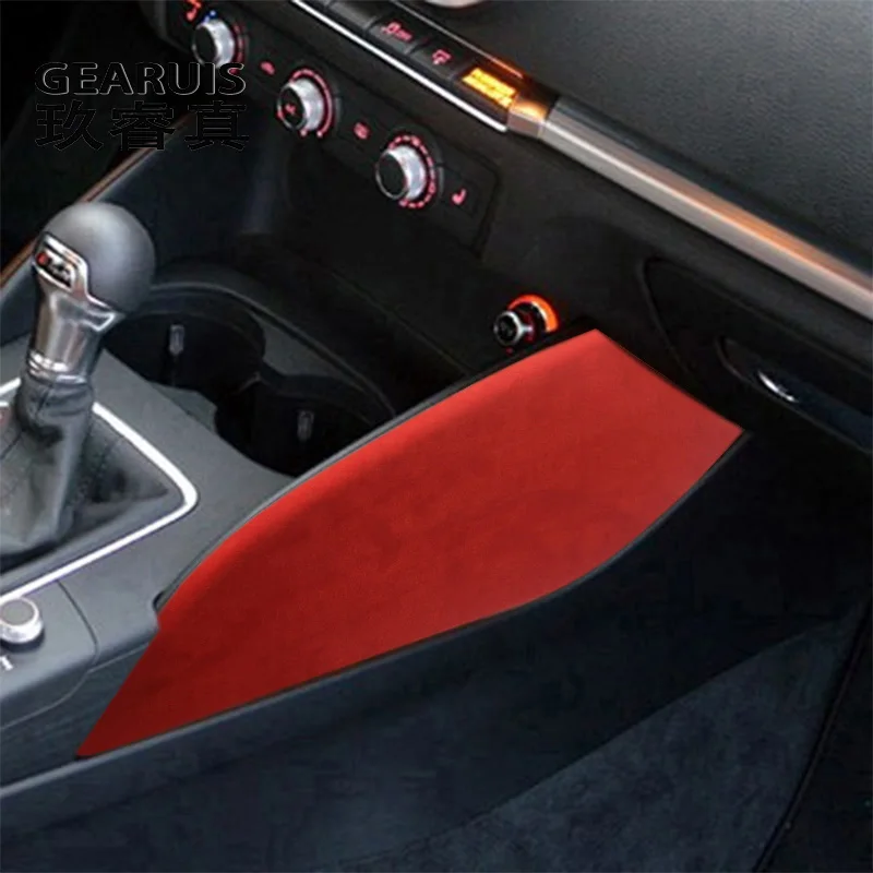 Semiš, kůže, Auto Balicí ABS Auto Středové Konzole Gear Obě Boční Krycí Panel Pro Audi A3 8V S3 2013-2020 Interiérové Doplňky Obrázek 5