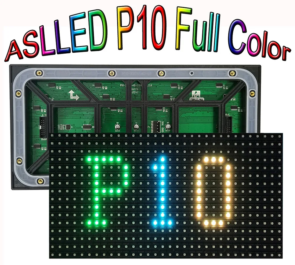 P10 SMD3535 Led 320x160mm Vodotěsné Venkovní Led Displej Modul Matice 32X16 Obrázek 3