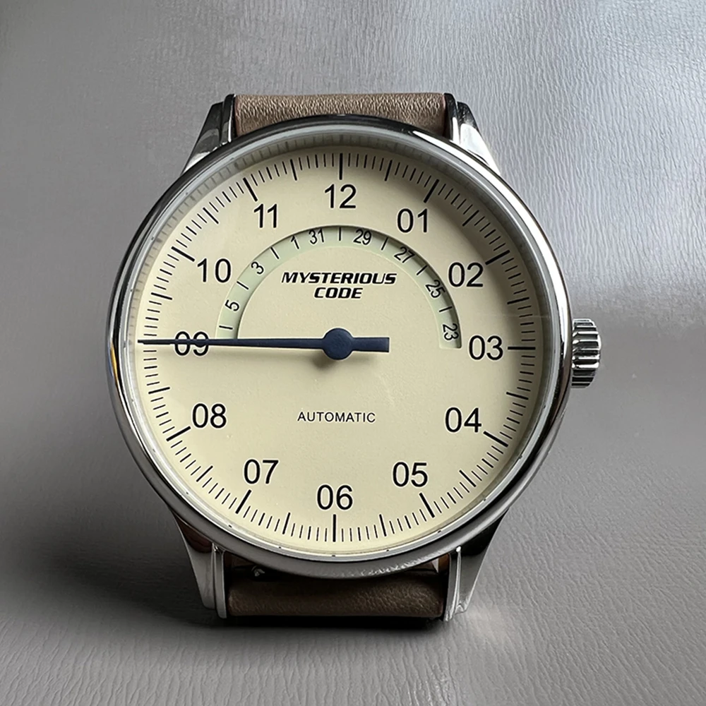PT5000 Automatické Hodinky Muži Vintage Mechanické Náramkové hodinky Tajemný Kód 42mm Hodinky Podnikání Mužské Retro ETA 2824 Hodiny Luxusní Obrázek 0