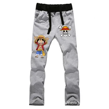 Anime One Piece Monkey D Luffy MILOVNÍKY kalhoty čisté bavlny casual kalhoty pánské módní Nové