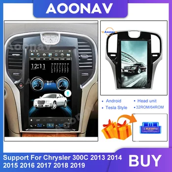 AOONAV 13.3 palcový Tesla stylu Android 9.0 Auto Multimediální Přehrávač pro-chrysler 300C 2013-2019 GPS Audio Rádio stereo
