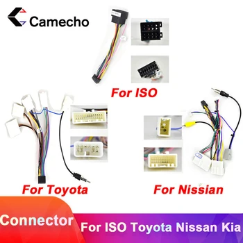 Camecho 2din Android auto Rádio Kabelu, Auto Příslušenství Wire Adaptér Konektor pro Volkswagen ISO Hyundai, Kia, Honda, Toyota, Nissan