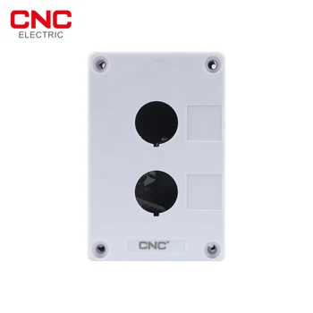CNC 22mm vodotěsný tlačítkový Spínač Krabice Dva Otvory Oblek Pro Ovládání Nouzového Zastavení Rotační Interruptor Ochranu LAY5-BOX2