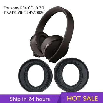 CUHYA-0080 Náušníky pro Sony PlayStation Gold Wireless Headset Hráč 2018 Sluchátka PS4 Výměna Koncovky sluchátka Ear Pad Polštář Poháry
