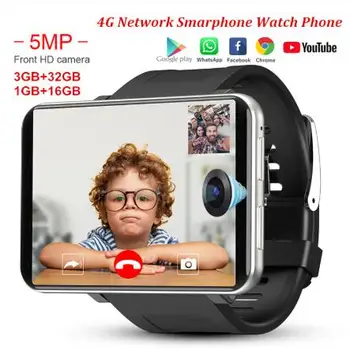 DM100 4G 2.86 Palcový Displej Chytré Hodinky Android OS 7.1 Telefon 3 GB 32 GB 5MP Fotoaparát 480*640 Ips Displej 2700mah Baterie Smartwatch