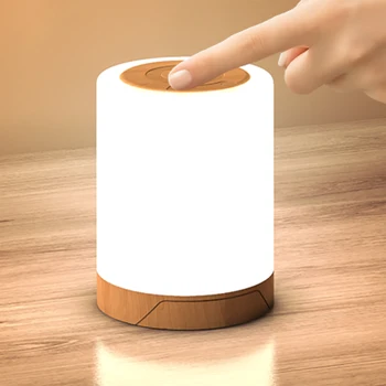 Dotykové Ovládání Noční Stolek, Lampa LED Noční Světlo USB Dobíjecí Stmívatelné RGB Ložnice Okolní Náladu Světlo Visí Časovač, Světlo