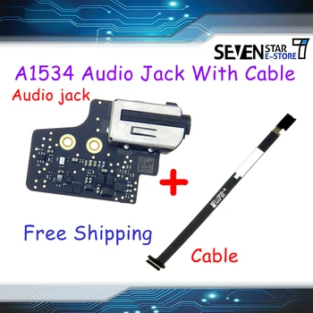 GOUZI A1534 Audio Jack Deska + Flex Kabel 820-4049 821-1910-821-00885-pro MacBook Retina 12