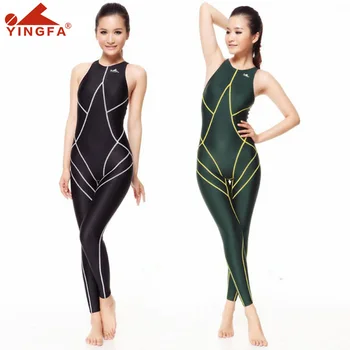 Hot Prodej Yingfa 977 Plavky Vodotěsné Odolné Proti Chloru Ženy, Tělo Obleky Koupání Celé Tělo Oblek Pro Ženy, Plavky