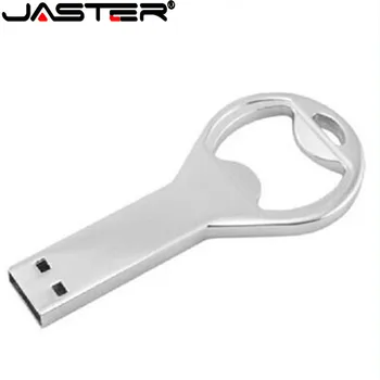 JASTER Kovový Otvírák na Láhve Vodotěsný USB Flash Drive 2.0 32GB Zdarma Vlastní Logo flash disk 64 GB USB Flash Disk Byznys Dárky