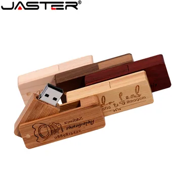 JASTER USB 2.0 osobnosti dřevěný USB flash disk kreativní dárek dřeva u disku bambus flash disk 4 GB 16 GB 32 GB 64 GB 1KS zdarma logo