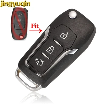Jingyuqin Upravené Flip Vzdálené Klíče Od Auta Shell Pro Ford Focus 2 3 Mondeo Fiesta Ovládání Key Fob Případě Nahrazení 3 Tlačítka