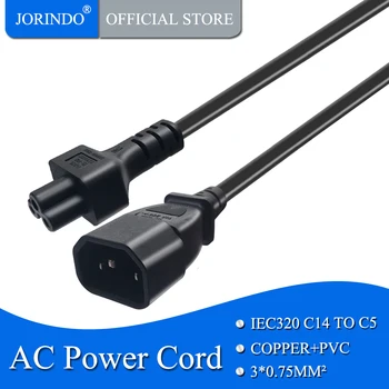 JORINDO 3 M/9.8 FT IEC320 C14 samec NA C5 Mickey Mouse ženské AC napájecí kabel kabel,C5 AŽ C14,který se Používá pro PDU/UPS Serveru