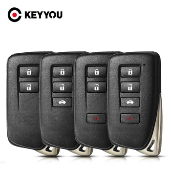 KEYYOU Doprava Zdarma Auto Klíč Pouzdro Pro Lexus NX GS, RX ES GX LX RC 200 250 350 JE 450H 300H Klíč Případě 2/3/4 Tlačítko