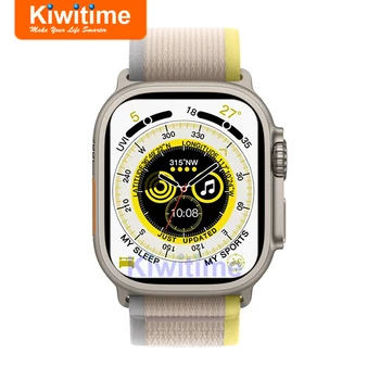 KIWITIME IWO Hodinky Ultra Smartwatch Série 8 45mm Nekonečno Obrazovky Titan Připojen 2022 Nejlepší Chytré Hodinky pro Muže, Ženy, Android