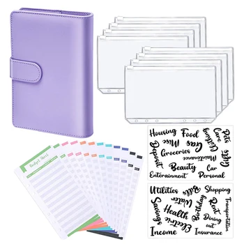 Kožené Notebook, Pořadač, Rozpočet Plánovač, Organizátor, Peníze vyčleněné Systém Světlo Praktické Volné listy