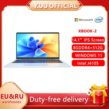 KUU Notebook 14.1 FHD Screen, Intel Celeron J4105 8GB RAM, 128GB SSD, Windows 11 Studentských Notebooků, WiFi, Bluetooth, Fotoaparát Levnější