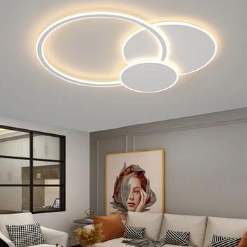 LED Stropní Světlo Ultra-tenké Tři Kruhové Stropní Svítidla Pro Obývací Pokoj Ložnice Domácí Osvětlení Svítidlo Moderní Krytý Dekor Lampa