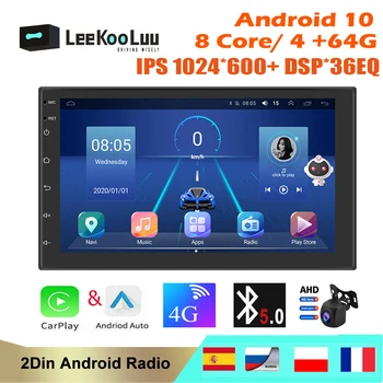 LeeKooLuu 8 Jádro 4+64G Android 10.0 autorádio 2 Din Stereo 7 Palcový IPS Navigace GPS, Bluetooth, DSP Multimediální Přehrávač Pro Nissan