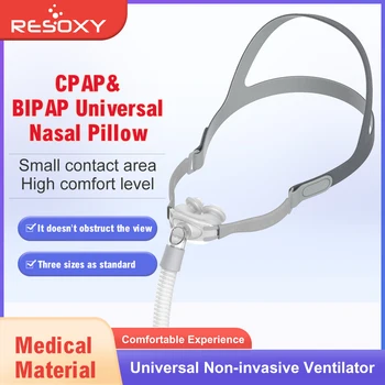 Lékařské Nosní Polštáře Maska Zjednodušující Design Spánku CPAP Nosní Maska pro Auto CPAP APAP BIPAP Nazal Polštář Maska S Pokrývky hlavy