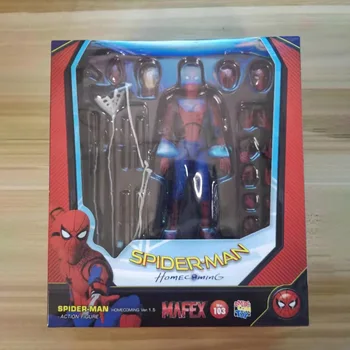 Mafex 103 Marvel Spider-Man BJD Spiderman Návrat domů, Tom Holland Obrázek Model Hračky pro Děti 15cm